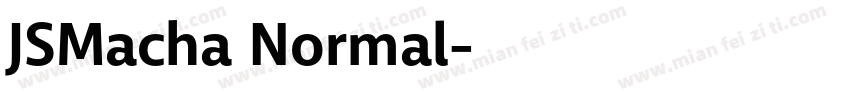 JSMacha Normal字体转换